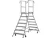 escalier mobile,roulant,estrade H 1,7m,2x7marches a. revêtement R13