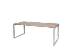 Domino Plus Bureau Hoogte Verstelbaar 2000x900mm Hav/Kers 25mm Alu