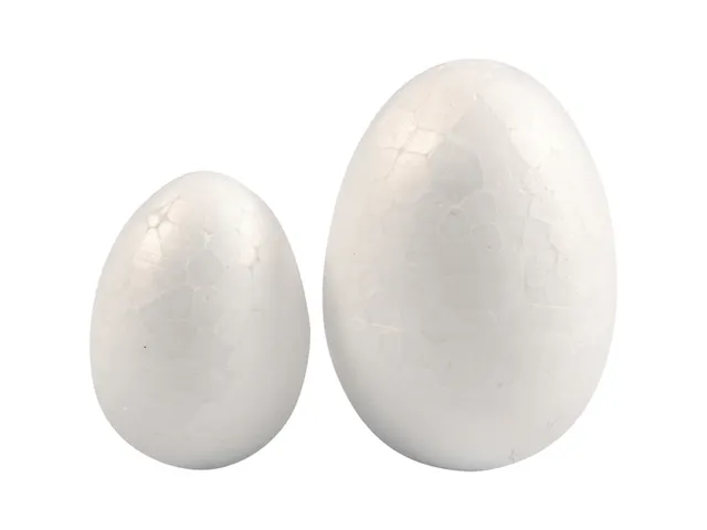 Eieren Creativ Company styropor 6 stuks 25x23mm 6 stuks 35x48mm wit