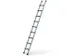 ladder,eenzijdig,9,treden,balk L 2,68m,geëloxeerd