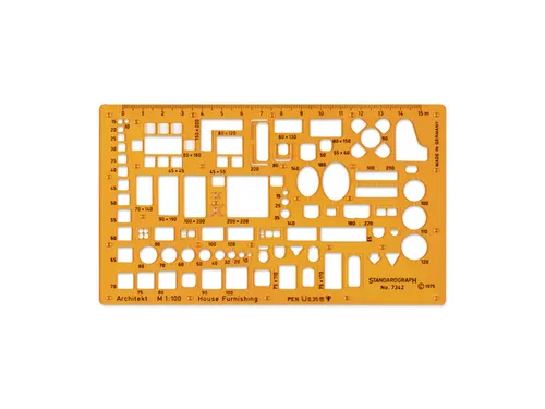 Sjabloon Standardgraph meubelsjabloon Architect 1:100