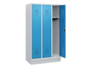 schoollocker,HxBxD 1630x900x500mm,3vak,vak B 300mm,cil.-slot,sokkel - 1