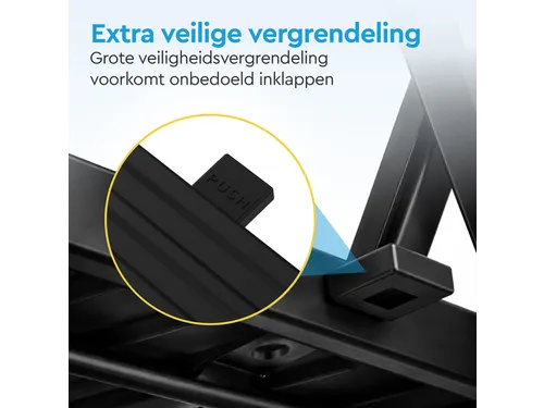 Huishoudtrap BRASQ 4 treden SLM400 zwart