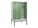 locker met bank,voor scheiding van kleding,HxBxD 2120x1200x815mm,3vak