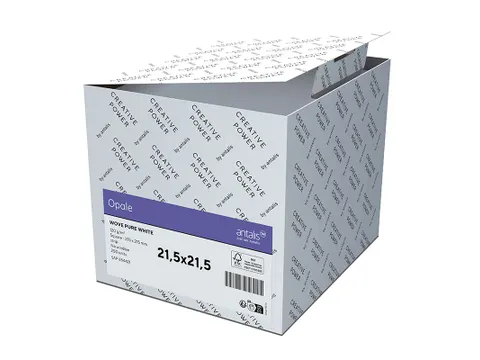 Envelop Vierkant 215x215mm Strip Opale Velijn reference 130µm hoogwit