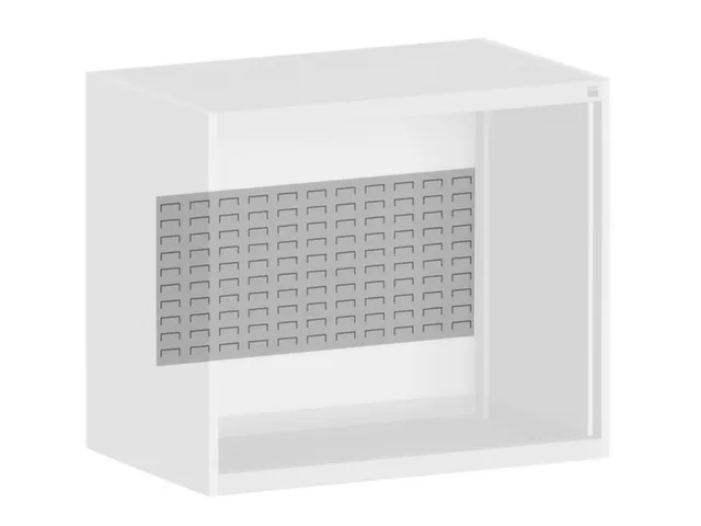 panneau arrière a. Fentes Hxl 400x1300mm acier RAL7035