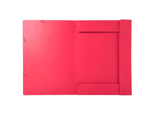 Elastomap met 3 kleppen glanskarton 600gm² - A3-Rood -