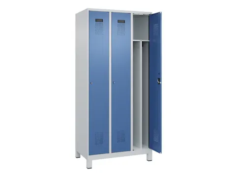 locker voor scheiding van kleding,HxBxD 1950x900x500mm,3vak