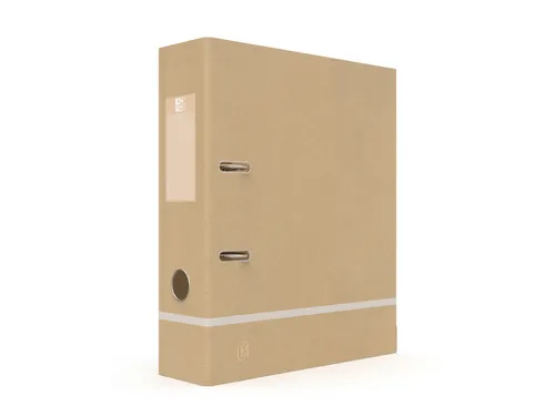 Ordner Oxford Touareg A4 80mm karton naturel/wit