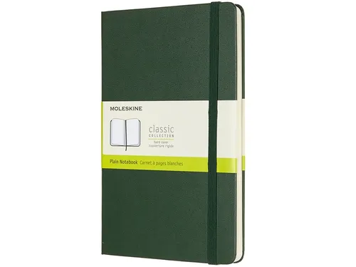 Notitieboek Moleskine large 130x210mm blanco hard cover myrtle green