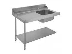 Voorspoeltafel Links 120cm