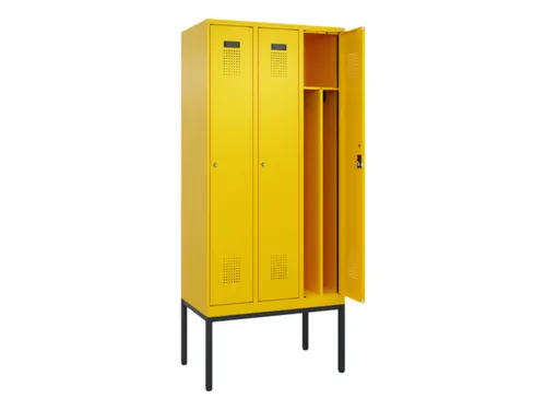 locker voor scheiding van kleding,HxBxD 2120x900x500mm,3vak