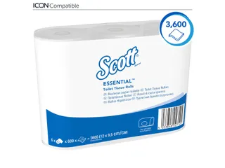 Toiletpapier Scott Essential 2-laags 600vel wit 8517 - 4
