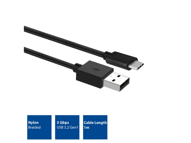Kabel ACT USB 3.2 naar USB-C laad -en data 1 meter