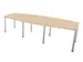 vergadertafel,HxBxD 740x2800x1200mm,vatvormig,NE-esdoorn