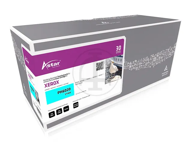 As14206 Astar Xerox 106R02756 Ph Toner Cyaan Rebuilt 1000Pag Chip
