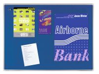 Premium Prikbord Textiel Blauw 90x120Cm