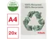 L-map 100 % gerecycleerd transparant 20 stuks