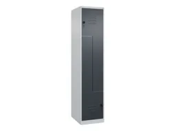 Z-garderobekast,HxBxD 1850x400x500mm,vak B 200/400mm,draaigrendel