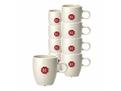 Kopje Douwe Egberts espresso 70ml wit 12 stuks