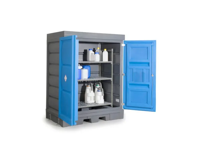 PE-vatenkast,v. aquatox./agressieve stoffen,HxBxD 1980x1560x1080mm