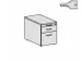 caissons mobile,HxlxP 570x430x800mm,2 tiroir(s),érable