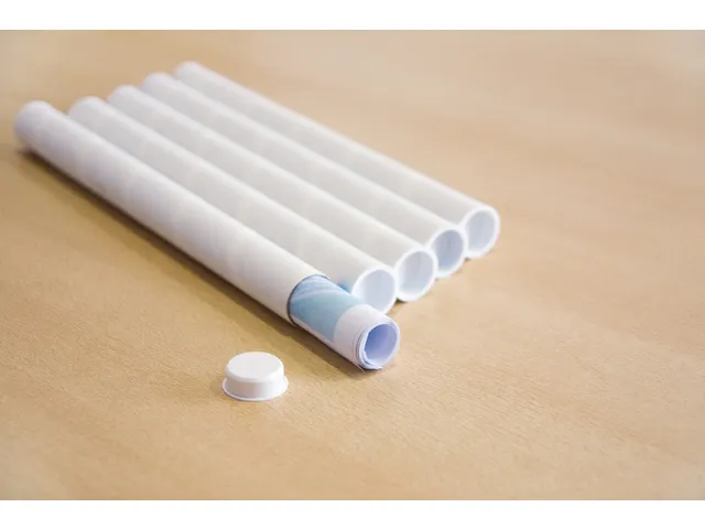 Brievenbuskoker Raadhuis A3 360x27mm rond wit krimp a 5 stuks