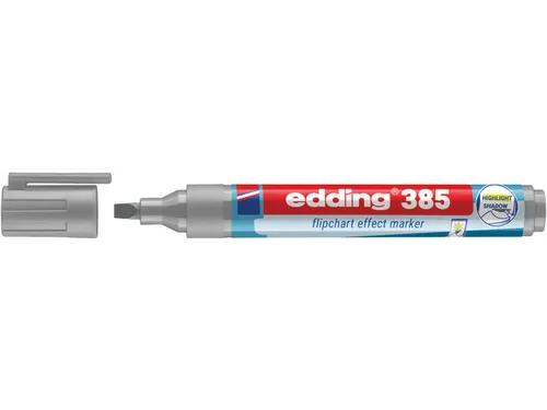 Edding 385 Flipchart effect marker Zilvergrijs