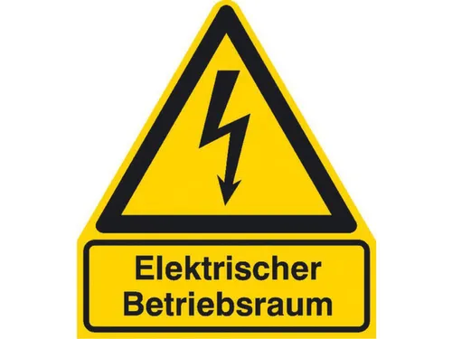waarschuwings-combibord,v. binnen/buiten,Elektrische bedrijfsruimte