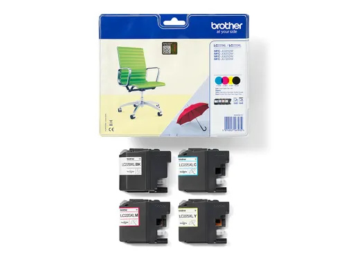 Brother LC-229XLVALBP Inktcartridge Zwart + 3 Kleuren HC