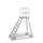 Bordestrap Aluminium Bordes 1920x 600x 800mm 8treden Rooster