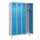 locker voor scheiding van kleding,HxBxD 1950x1200x500mm,4vak