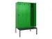 locker met bank,voor scheiding van kleding,HxBxD 2120x1200x815mm,4vak