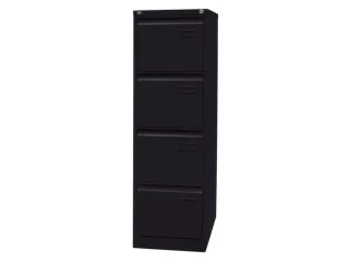 hangmappenkast,HxBxD 1321x413x622mm,4hangmappenframes,1baan,romp zwart - 3
