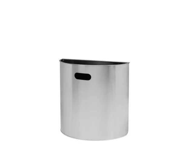 afvalbak,20l,HxBxD 388x395x195mm,wandmontage,romp RVS