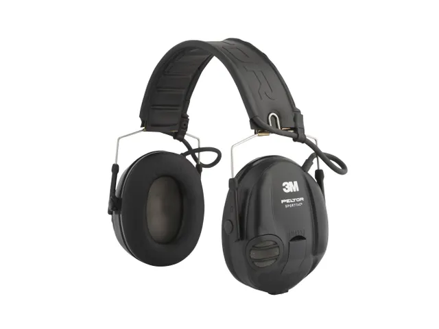 3M Peltor SportTac oorkappen met hoofdbeugel SNR 26 dB geel