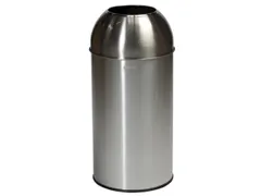 RVS afvalbakken,40l,HxØ 740x350mm,1opening(en),romp geborsteld