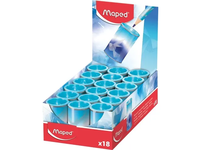 Puntenslijper Maped Arctic Vibes 1-gaats display a 18 stuks blauw