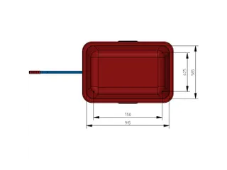 Handtrekwagen Kunststof Bak 4102V 200kg 750x425mm Massief rubber - 4