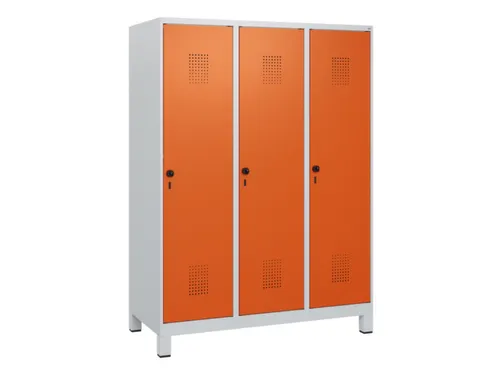 schoollocker,HxBxD 1630x1200x500mm,3vak,vak B 400mm,draaigrendel