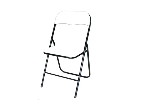 Klapstoel BRASQ FC100 Wit-zwart