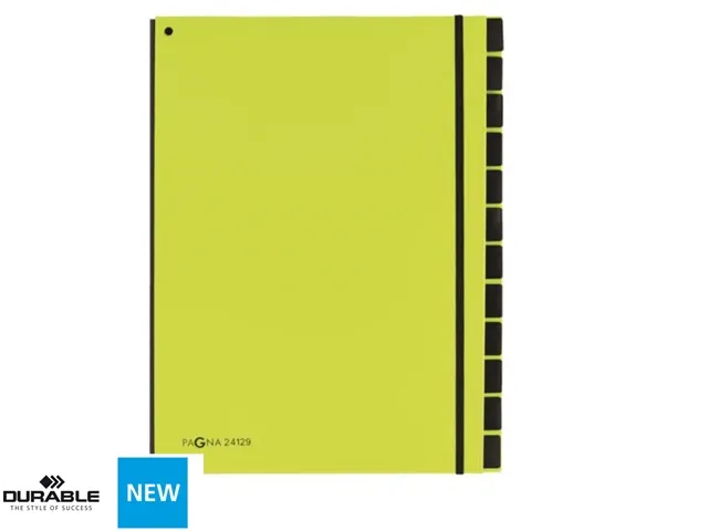 Sorteermap Pagna Trend 12 vaks A4 Pp Appelgroen