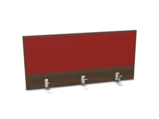 opzetpaneel bureau aanbouw achter NV bruin hickory rood 1200mm - 1