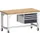werkbank,verrijdbaar,HxBxD 840-1140x1500x750mm,beukenblad