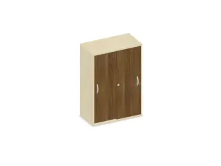 Schuifdeurkast 1150x800x430mm Romp Esdoorn Decor Front Noten - 1