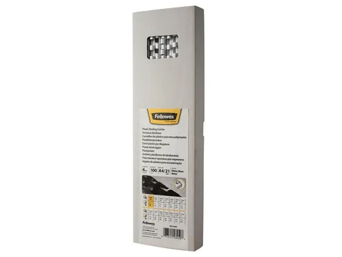 Bindrug Fellowes 6mm 21-rings A4 wit 100stuks
