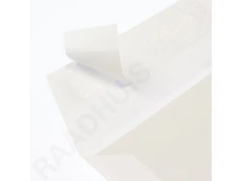 Bordrug envelop Raadhuis 229x324mm C4 wit met plakstrip krimp a 10 stu