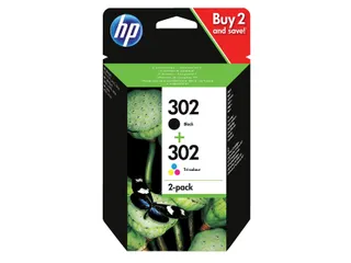 HP 302 Inktcartridge Zwart + Kleur Origineel Voordeelpak X4D37AE - 1