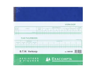 Exacompta Register Verkoop, 27 X 32 Cm Nederlandstalig - 1
