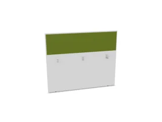 baliepaneel,v. bureau,aanbouw achter,B 1400mm,Bl-wit,BN7048-groen - 1